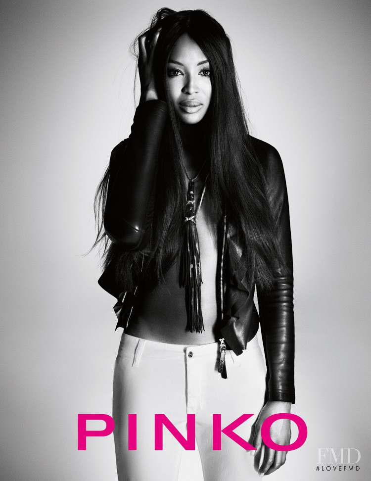 Naomi Campbell featured in  the Pinko advertisement for Spring/Summer 2012