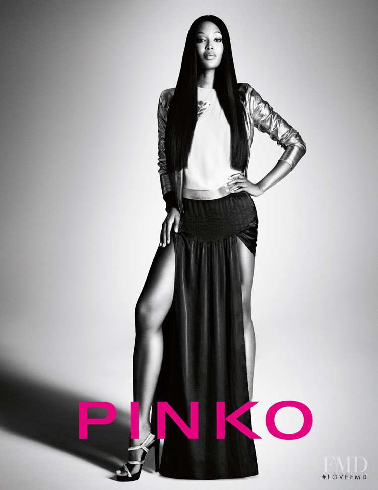 Naomi Campbell featured in  the Pinko advertisement for Spring/Summer 2012