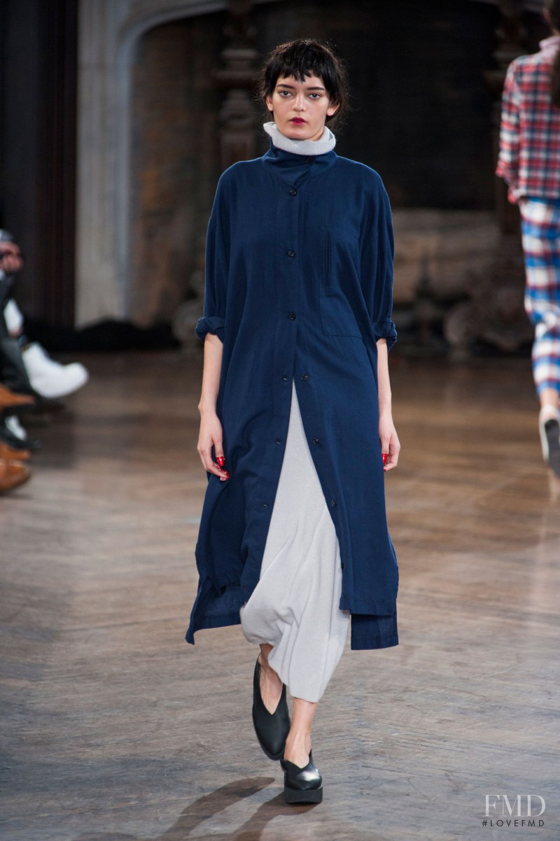 Wanessa Milhomem featured in  the Creatures of Comfort fashion show for Autumn/Winter 2014