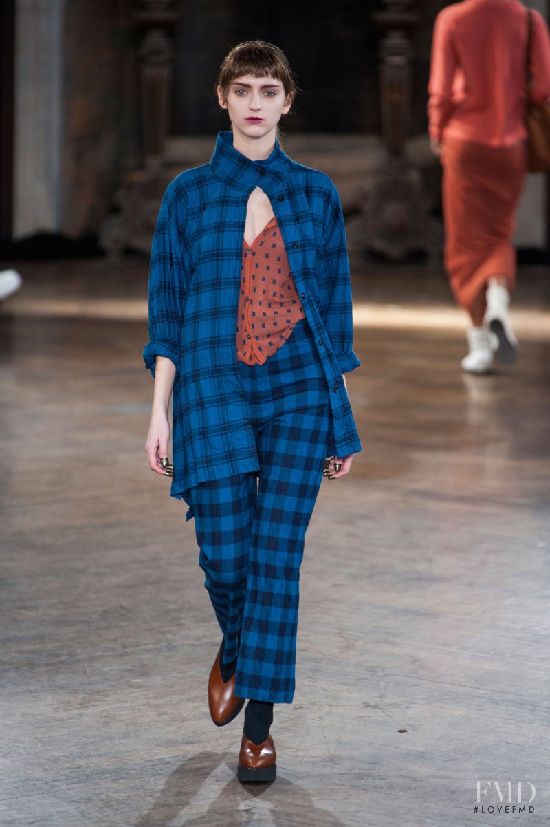 Alexandra Rudakova featured in  the Creatures of Comfort fashion show for Autumn/Winter 2014