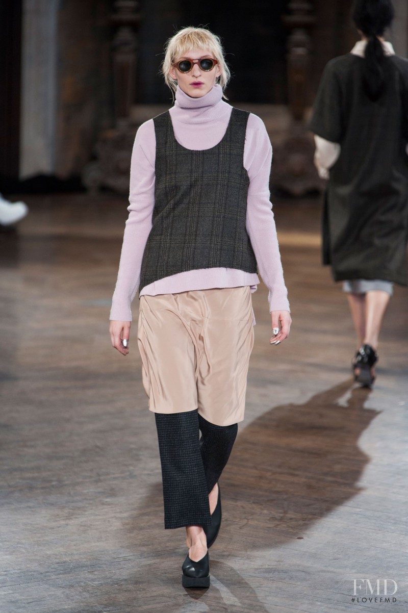 Maggie Maurer featured in  the Creatures of Comfort fashion show for Autumn/Winter 2014