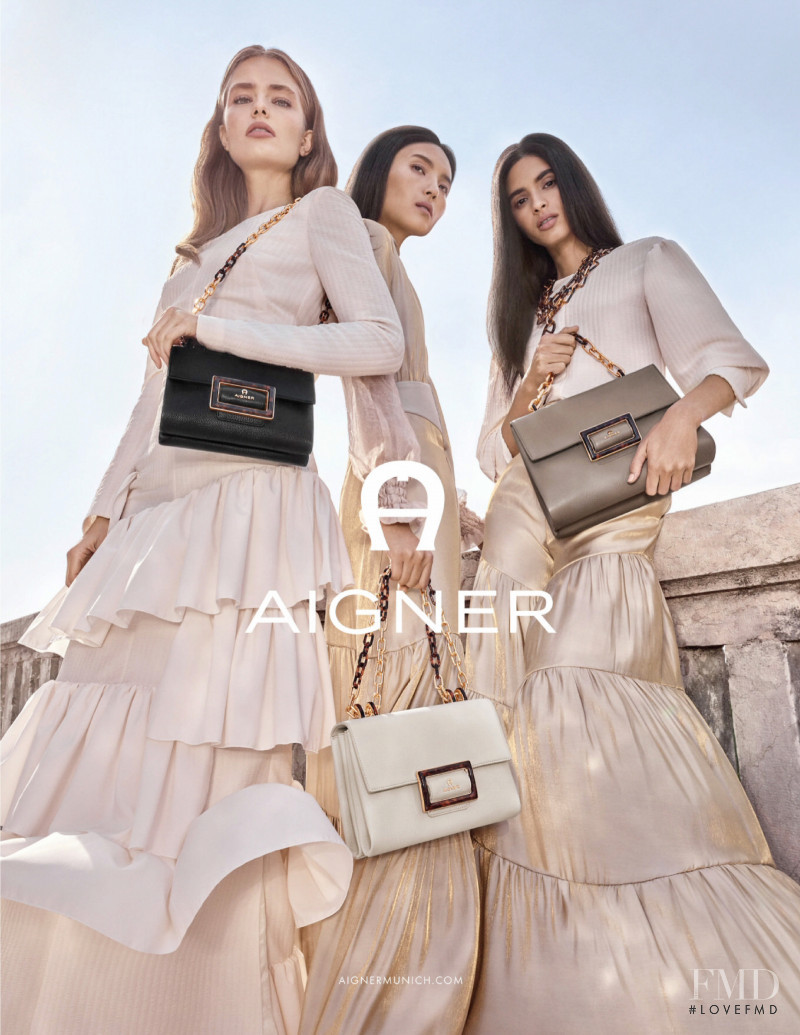 Anna Mila Guyenz featured in  the Aigner advertisement for Spring/Summer 2020