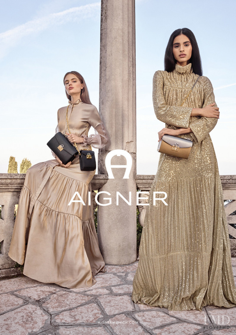 Anna Mila Guyenz featured in  the Aigner advertisement for Spring/Summer 2020