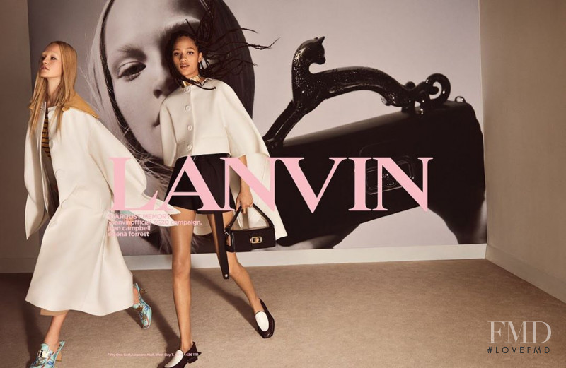 Jean Campbell featured in  the Lanvin Stardust Memory advertisement for Spring/Summer 2020