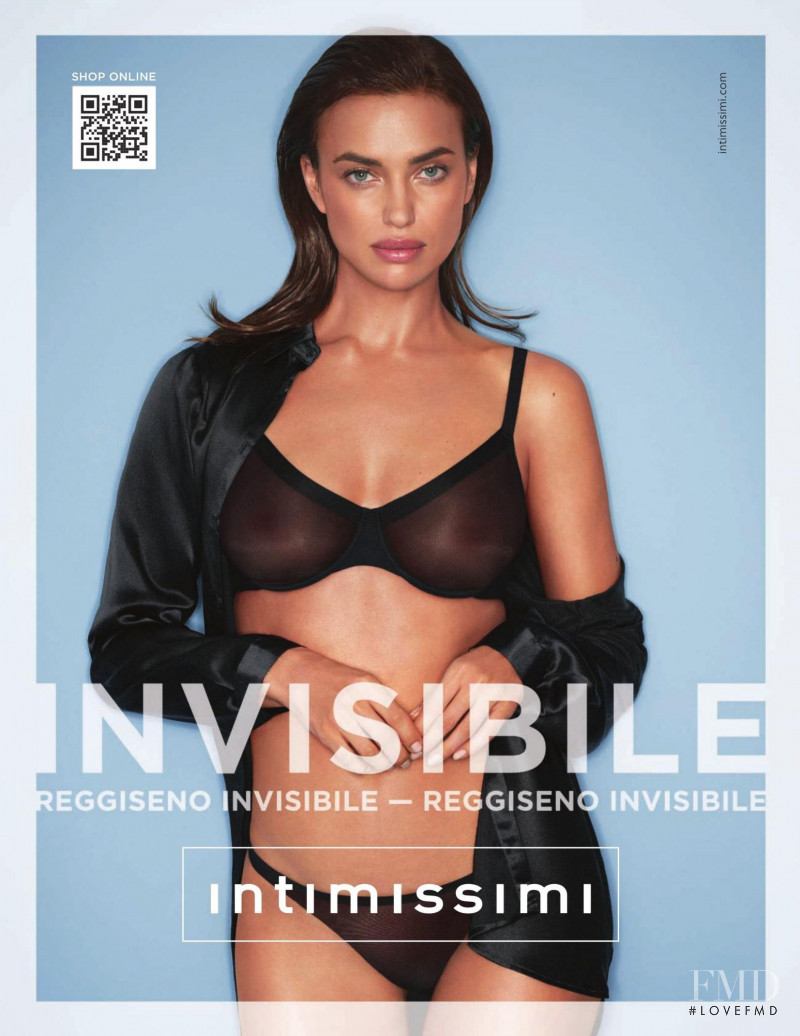 Irina Shayk featured in  the Intimissimi advertisement for Spring/Summer 2020