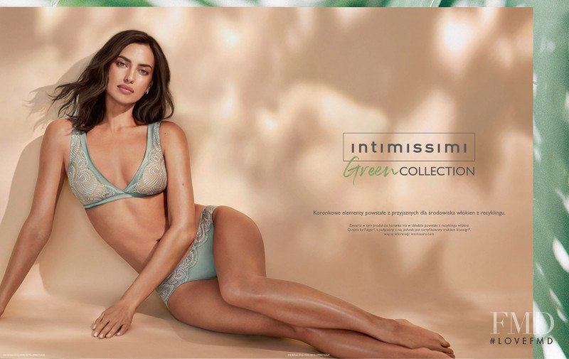 Irina Shayk featured in  the Intimissimi advertisement for Spring/Summer 2020