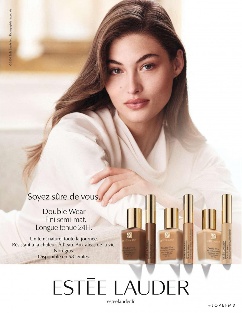 Grace Elizabeth featured in  the Estée Lauder advertisement for Spring/Summer 2020