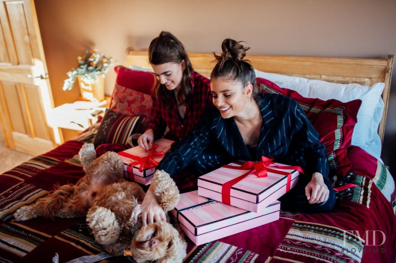 Taylor Hill featured in  the Victoria\'s Secret advertisement for Christmas 2019