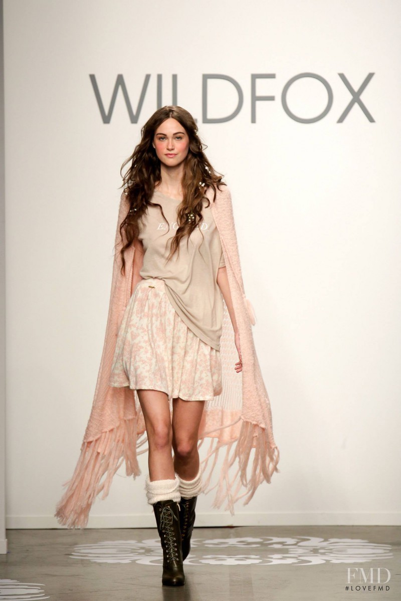 Sarah English featured in  the Wildfox fashion show for Autumn/Winter 2014