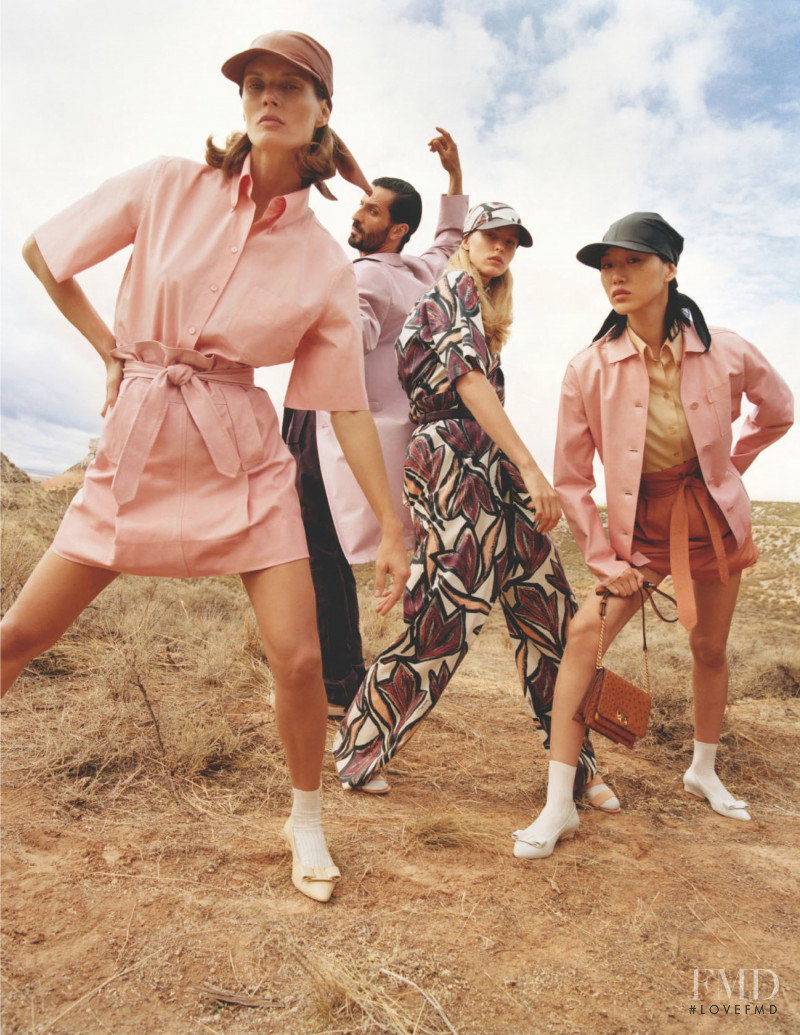 Abby Champion featured in  the Salvatore Ferragamo advertisement for Spring/Summer 2020