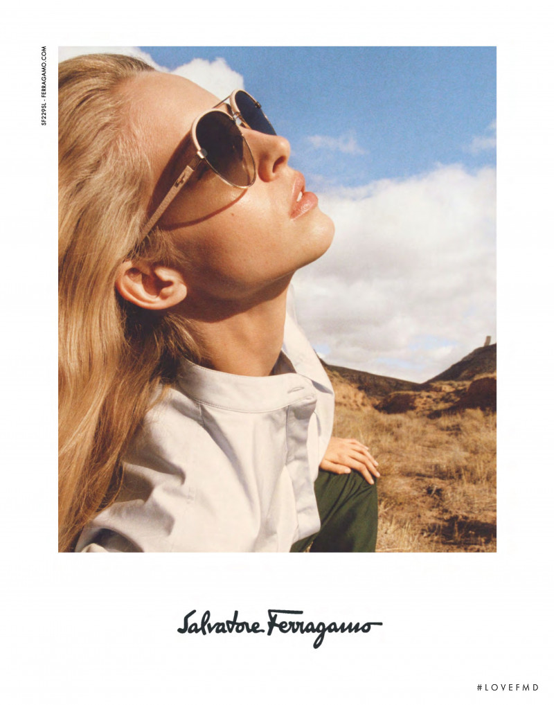 Abby Champion featured in  the Salvatore Ferragamo advertisement for Spring/Summer 2020