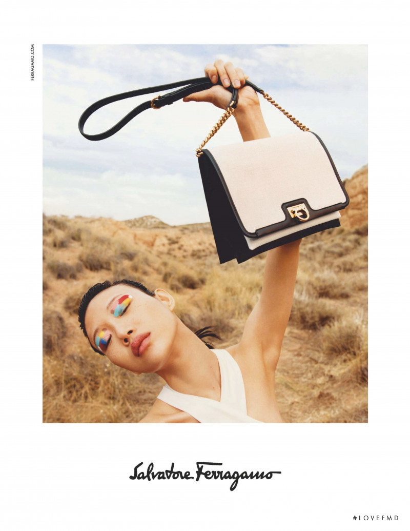 So Ra Choi featured in  the Salvatore Ferragamo advertisement for Spring/Summer 2020