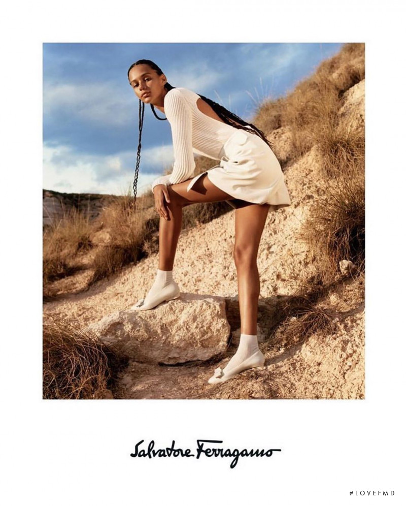 Binx Walton featured in  the Salvatore Ferragamo advertisement for Spring/Summer 2020