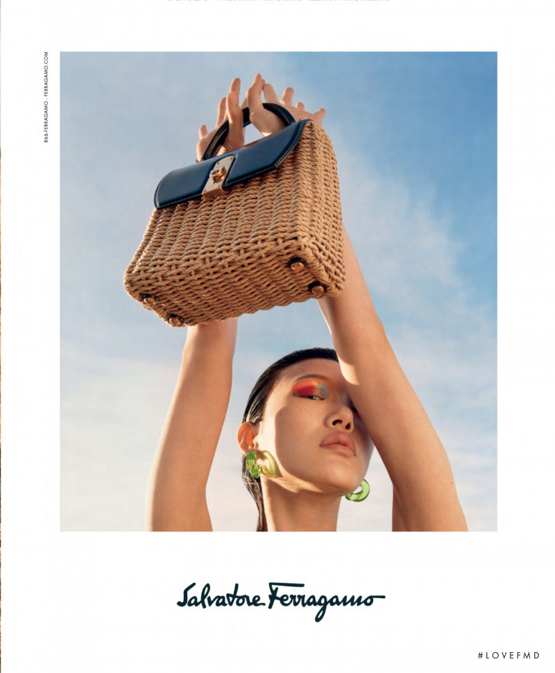 So Ra Choi featured in  the Salvatore Ferragamo advertisement for Spring/Summer 2020