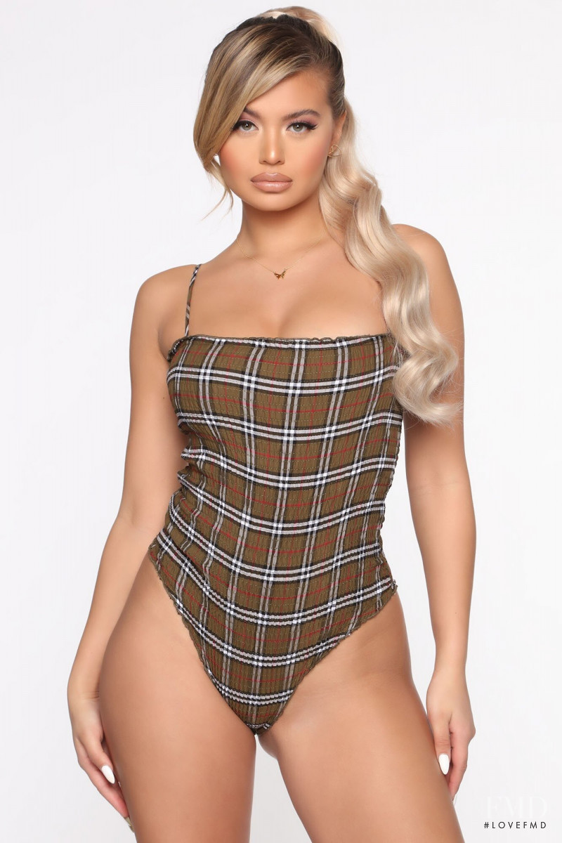 Sofia Jamora featured in  the Fashion Nova catalogue for Spring/Summer 2020