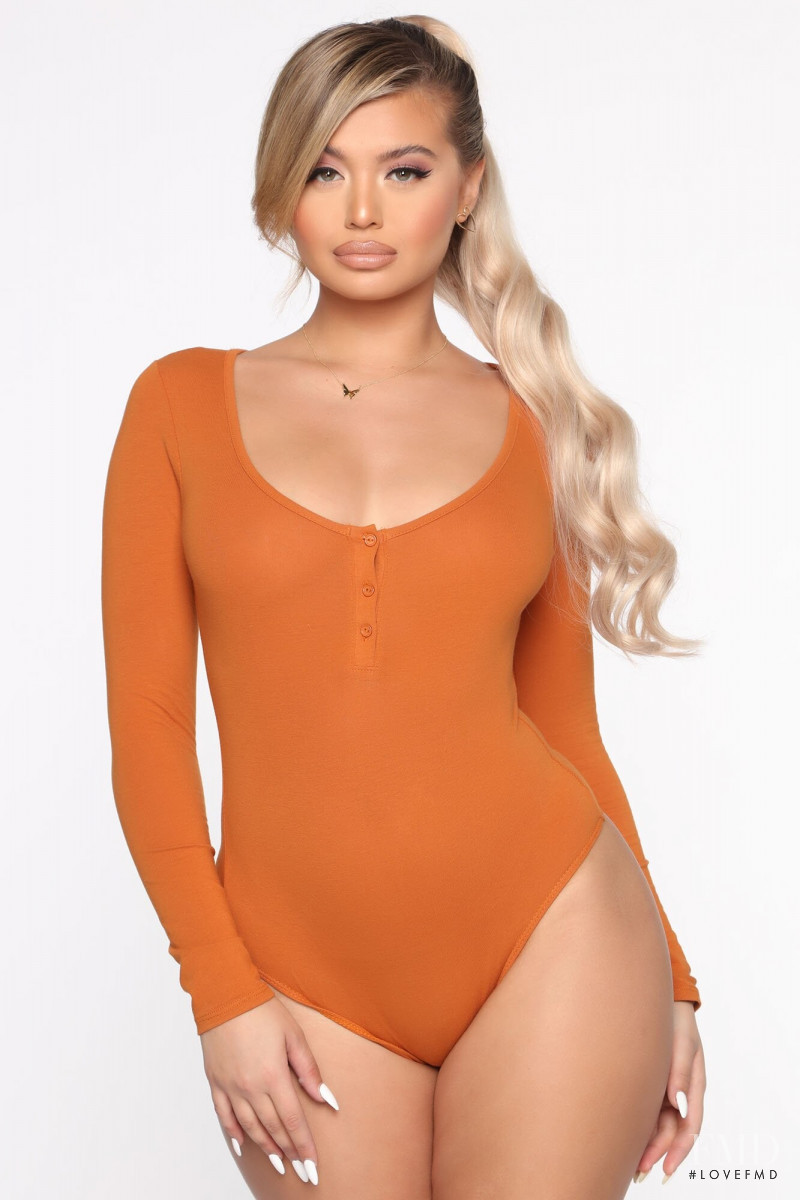 Sofia Jamora featured in  the Fashion Nova catalogue for Spring/Summer 2020