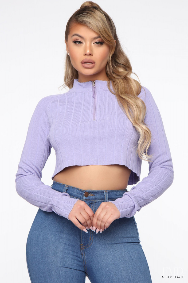 Sofia Jamora featured in  the Fashion Nova catalogue for Spring/Summer 2020