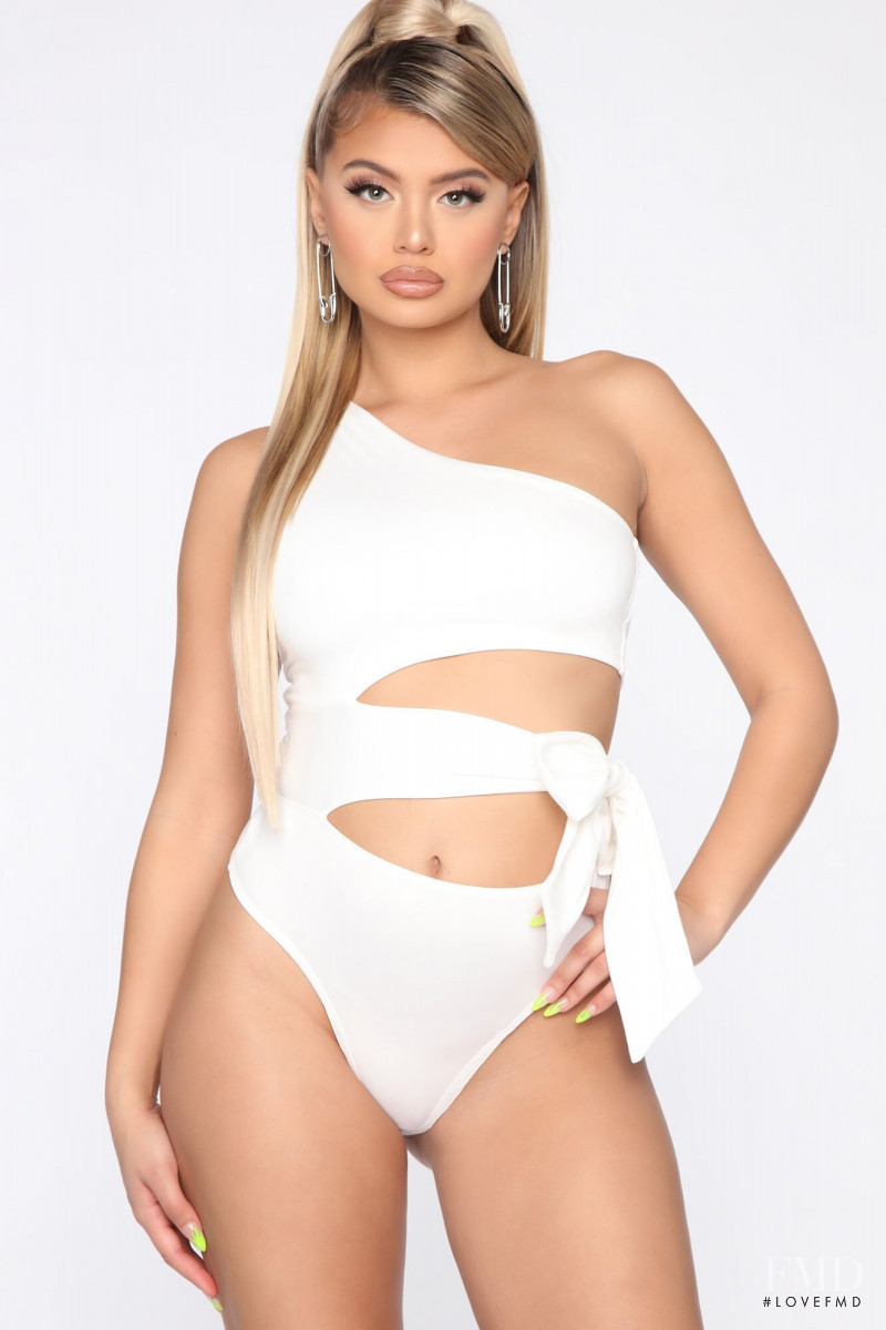 Sofia Jamora featured in  the Fashion Nova catalogue for Spring/Summer 2020