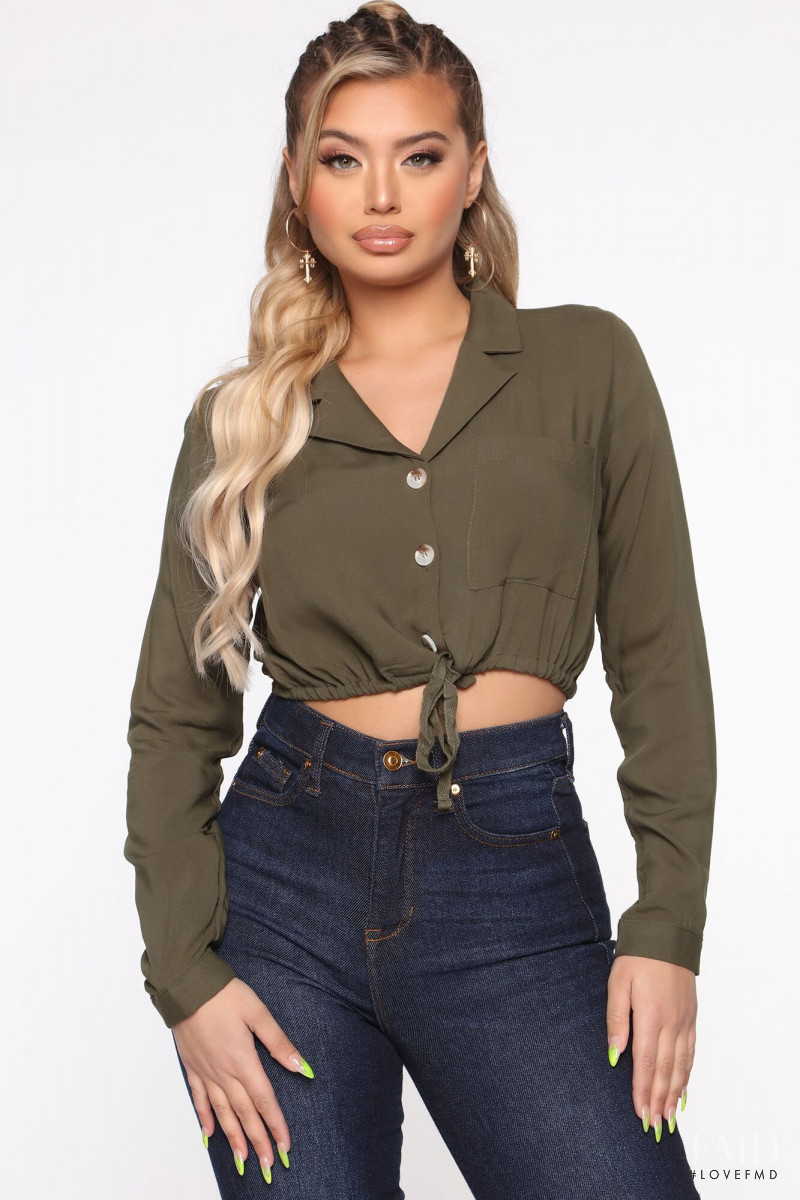 Sofia Jamora featured in  the Fashion Nova catalogue for Spring/Summer 2020