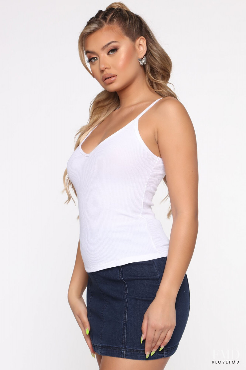 Sofia Jamora featured in  the Fashion Nova catalogue for Spring/Summer 2020