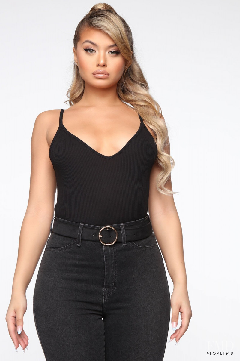 Sofia Jamora featured in  the Fashion Nova catalogue for Spring/Summer 2020