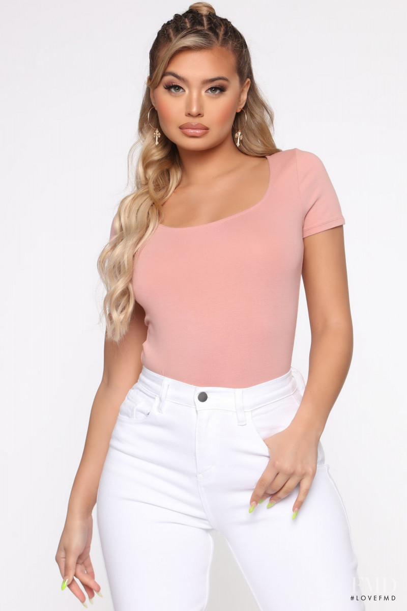 Sofia Jamora featured in  the Fashion Nova catalogue for Spring/Summer 2020