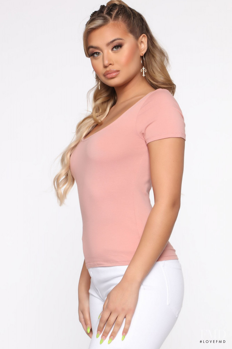 Sofia Jamora featured in  the Fashion Nova catalogue for Spring/Summer 2020