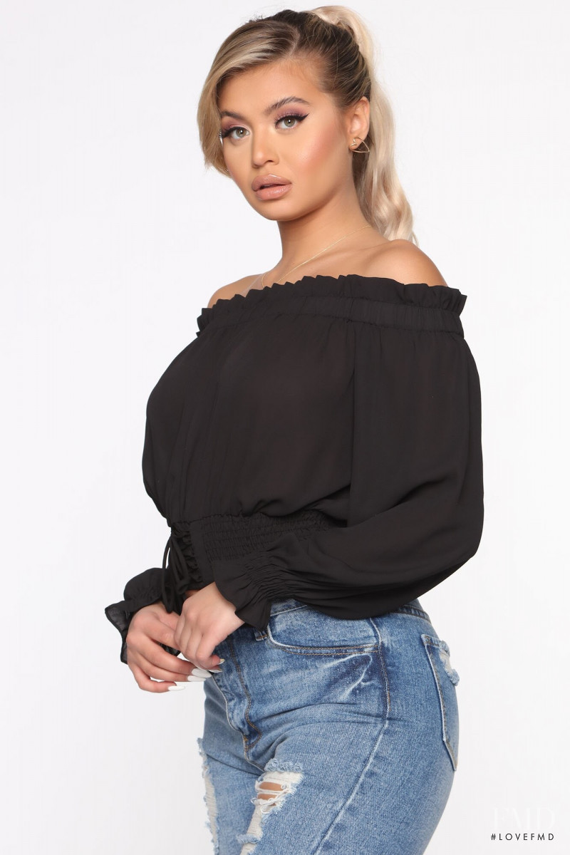 Sofia Jamora featured in  the Fashion Nova catalogue for Spring/Summer 2020