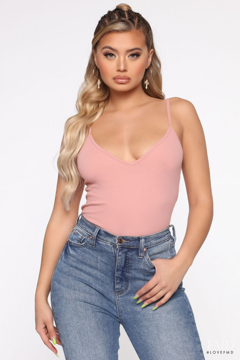 Sofia Jamora featured in  the Fashion Nova catalogue for Spring/Summer 2020