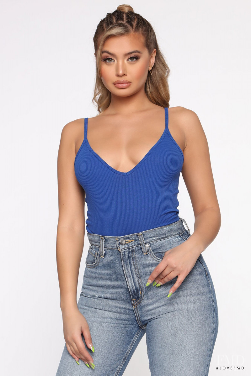 Sofia Jamora featured in  the Fashion Nova catalogue for Spring/Summer 2020