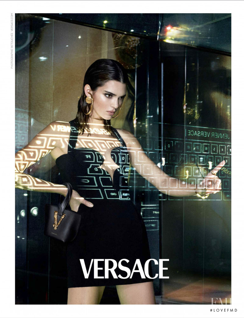 Kendall Jenner featured in  the Versace advertisement for Spring/Summer 2020