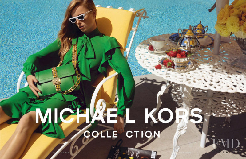 Rianne Van Rompaey featured in  the Michael Kors Collection advertisement for Spring/Summer 2020