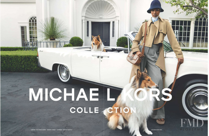 Ugbad Abdi featured in  the Michael Kors Collection advertisement for Spring/Summer 2020