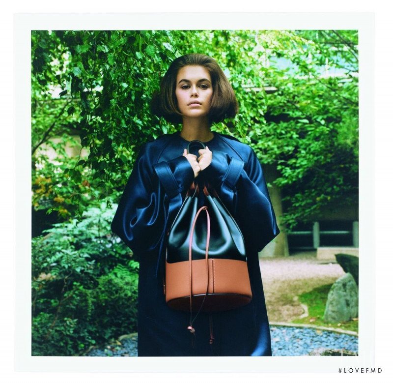 Kaia Gerber featured in  the Loewe advertisement for Spring/Summer 2020