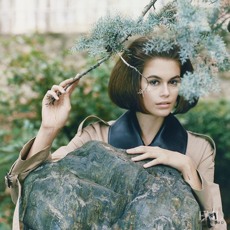 Kaia Gerber featured in  the Loewe advertisement for Spring/Summer 2020