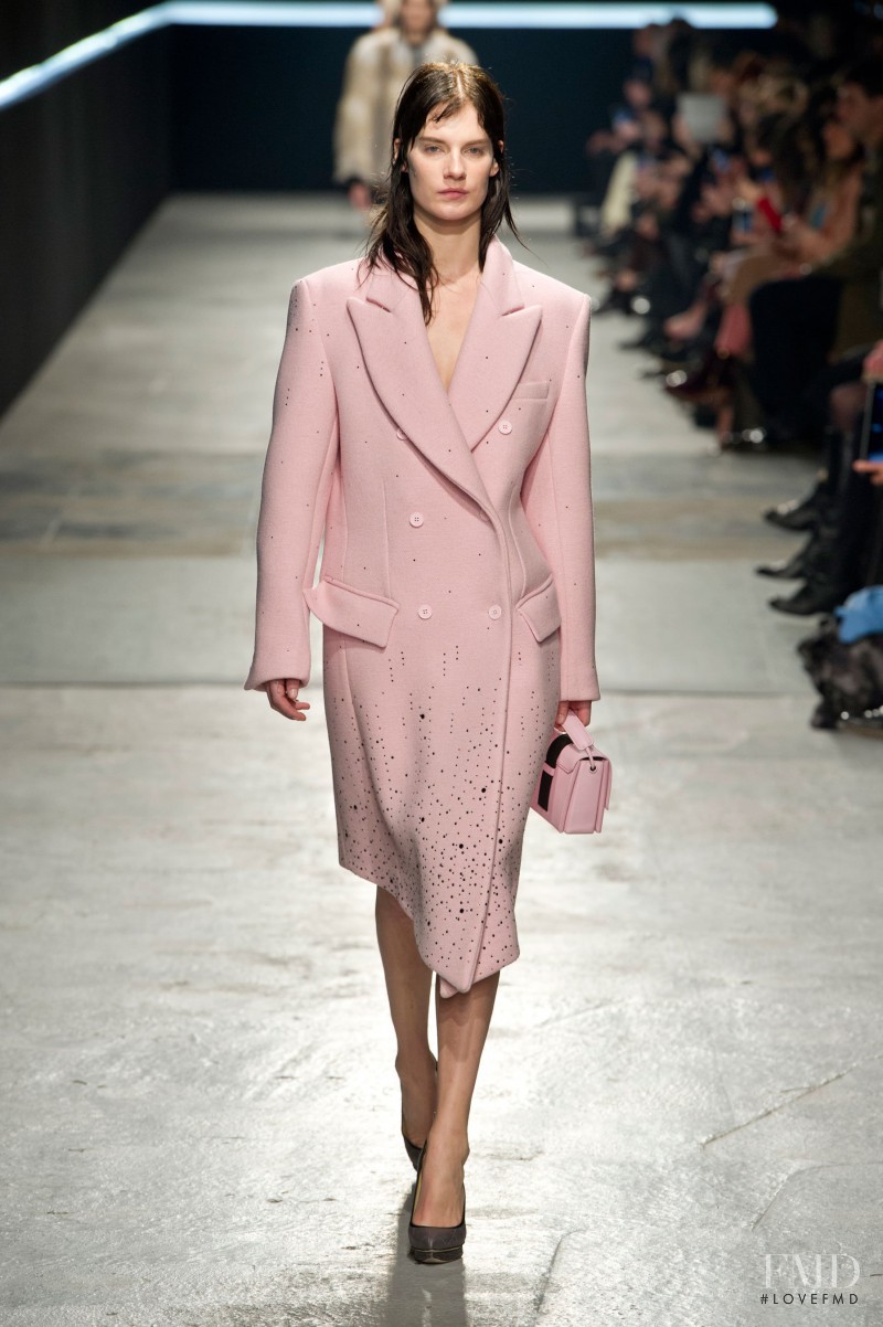 Querelle Jansen featured in  the Christopher Kane fashion show for Autumn/Winter 2014