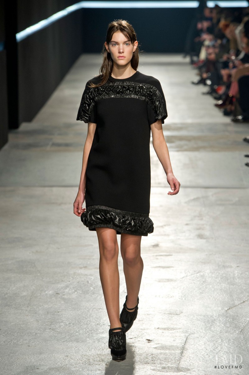 Charlotte Cardin-Goyer featured in  the Christopher Kane fashion show for Autumn/Winter 2014