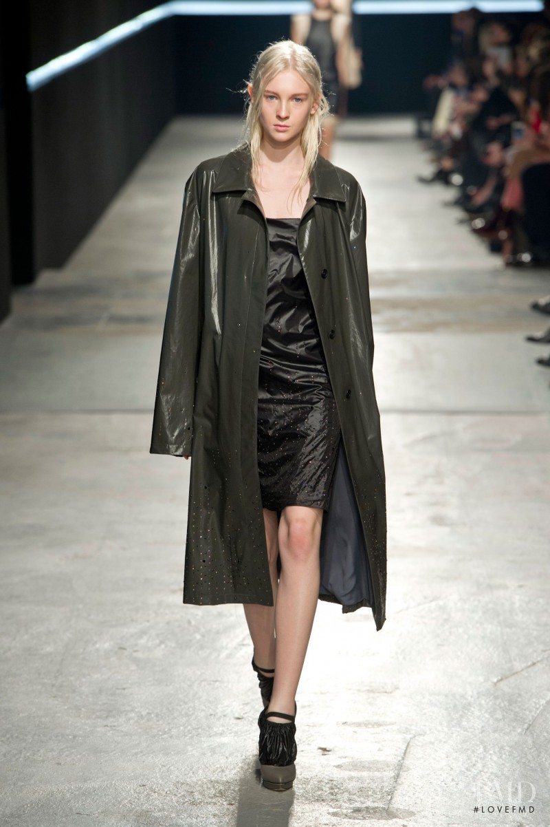 Nastya Sten featured in  the Christopher Kane fashion show for Autumn/Winter 2014