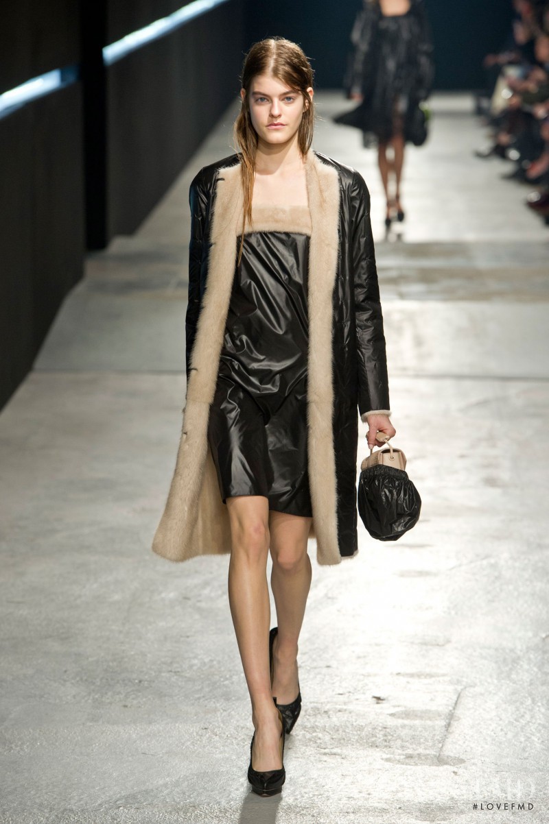 Kia Low featured in  the Christopher Kane fashion show for Autumn/Winter 2014