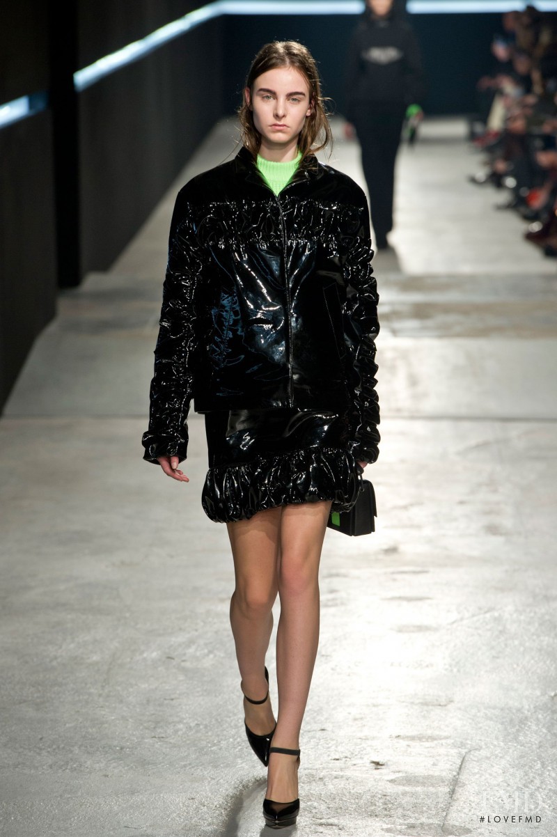 Estella Brons featured in  the Christopher Kane fashion show for Autumn/Winter 2014