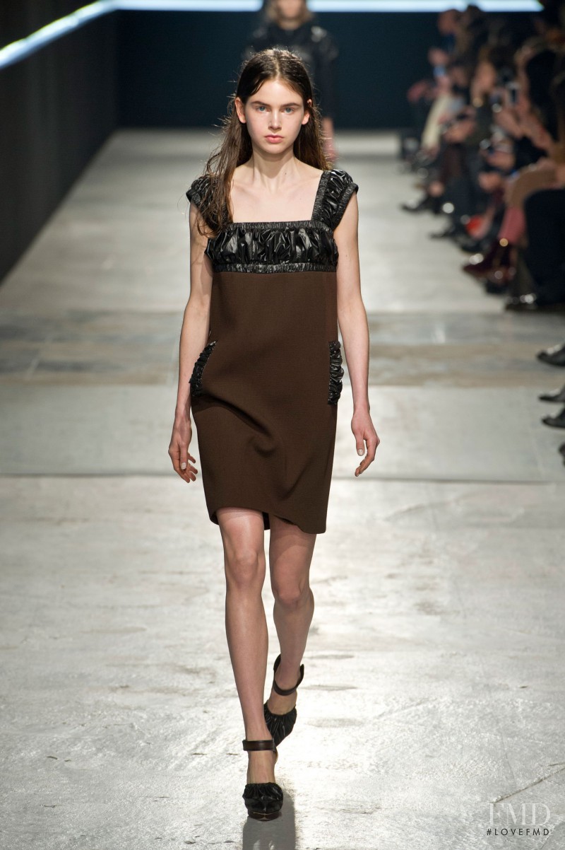 Irma Spies featured in  the Christopher Kane fashion show for Autumn/Winter 2014