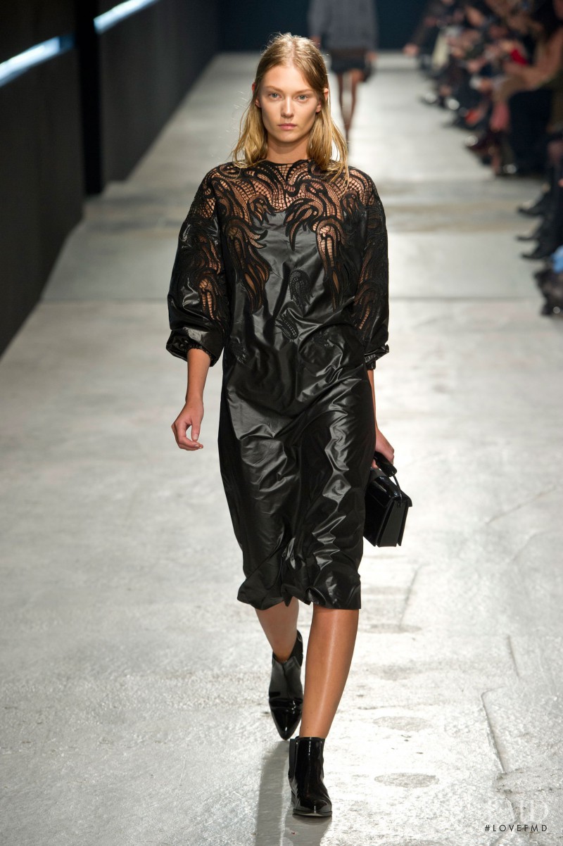 Johanna Jonsson featured in  the Christopher Kane fashion show for Autumn/Winter 2014