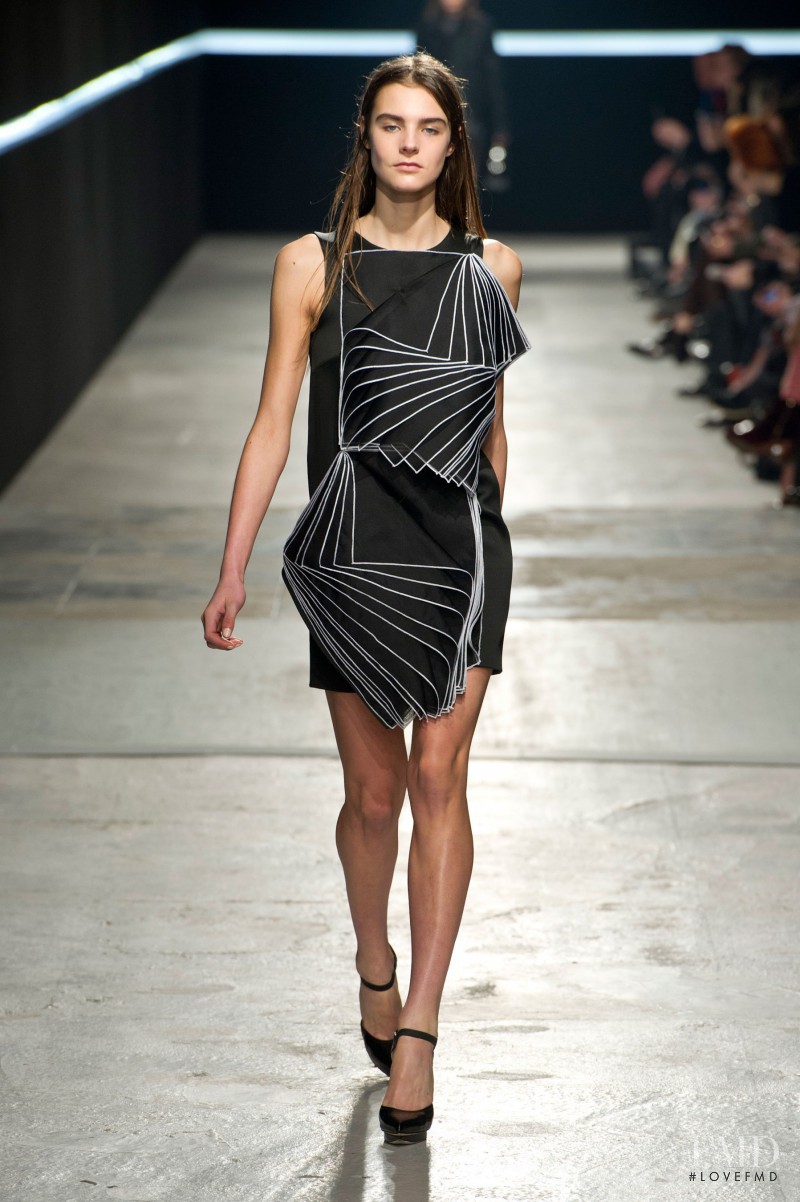 Olivia David featured in  the Christopher Kane fashion show for Autumn/Winter 2014