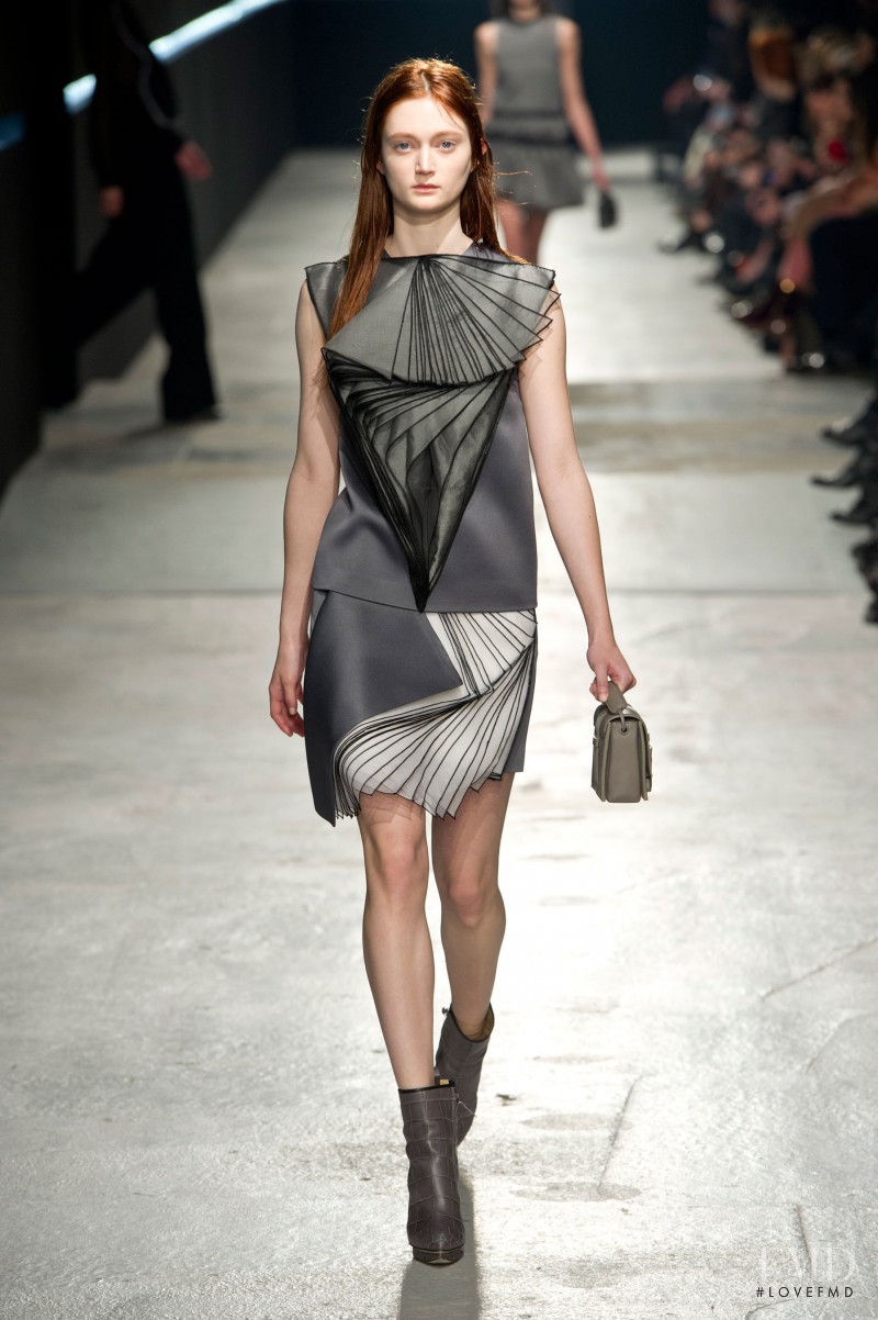 Sophie Touchet featured in  the Christopher Kane fashion show for Autumn/Winter 2014