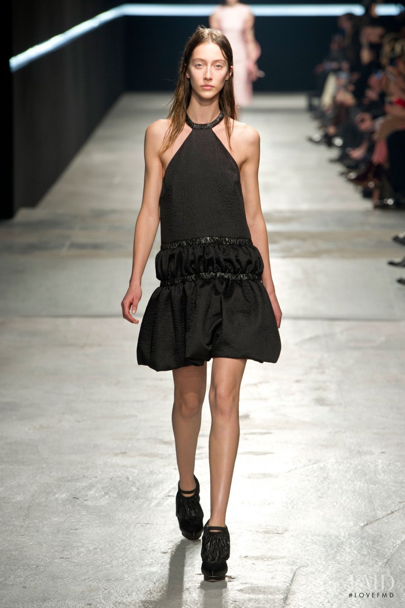 Alana Zimmer featured in  the Christopher Kane fashion show for Autumn/Winter 2014