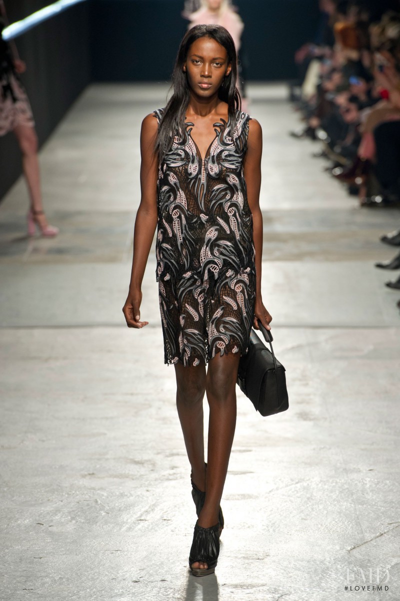 Kai Newman featured in  the Christopher Kane fashion show for Autumn/Winter 2014