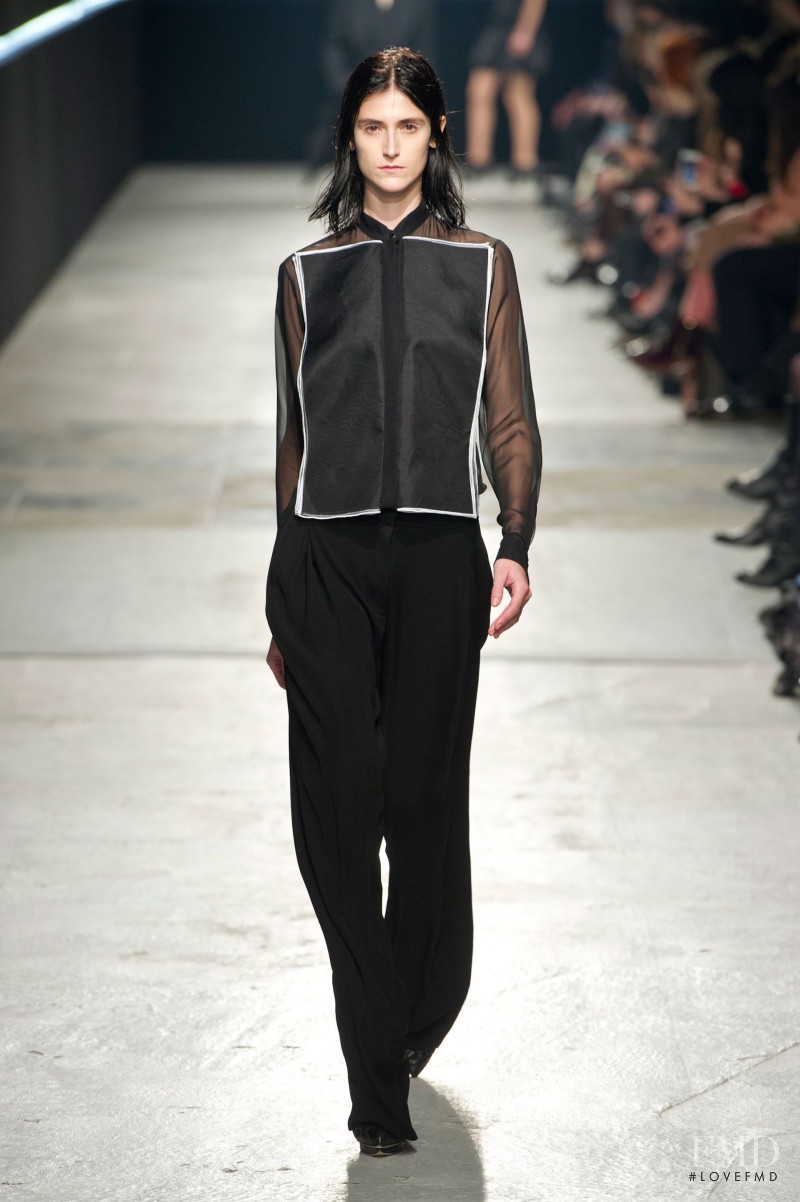 Daiane Conterato featured in  the Christopher Kane fashion show for Autumn/Winter 2014