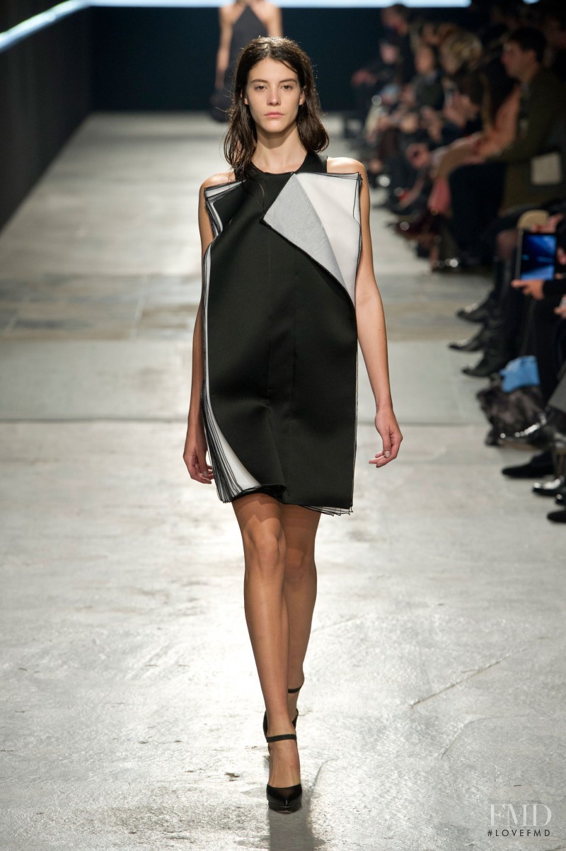 Carla Ciffoni featured in  the Christopher Kane fashion show for Autumn/Winter 2014
