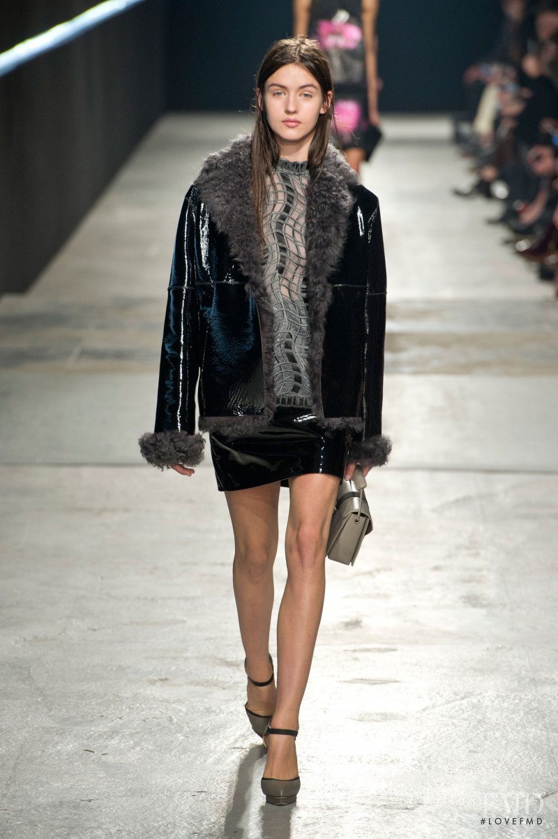 Gabby Westbrook-Patrick featured in  the Christopher Kane fashion show for Autumn/Winter 2014
