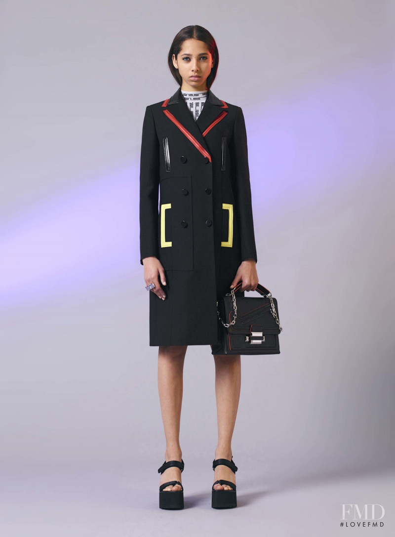 Yasmin Wijnaldum featured in  the Versace lookbook for Resort 2017